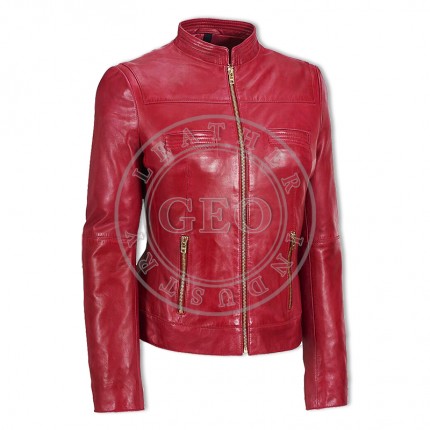 High Quality Women Fashion Leather Jackets Suppliers